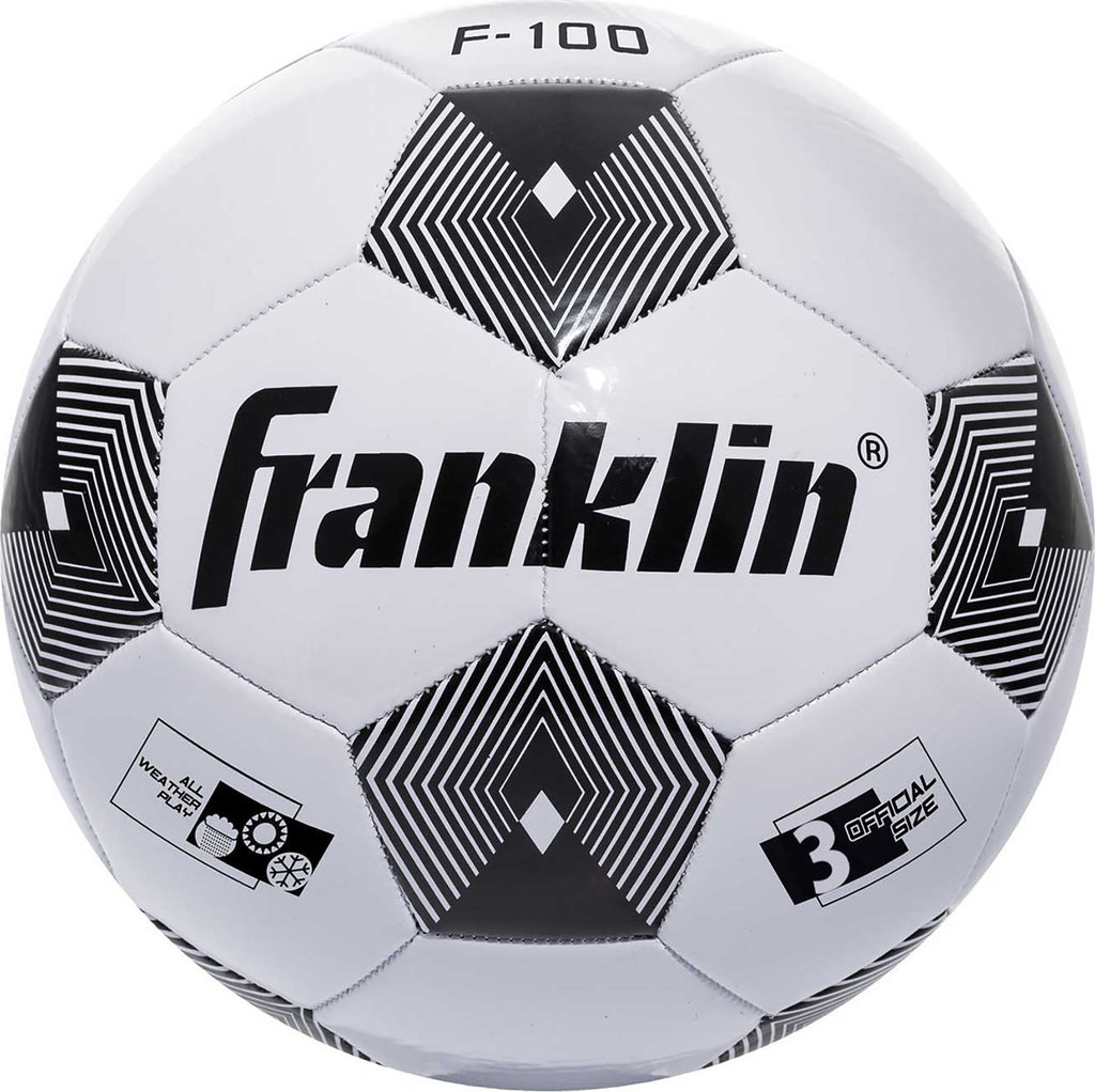 S3 Competition 100 Soccerball - Size 3 competition soccer ball with traditional black and white design