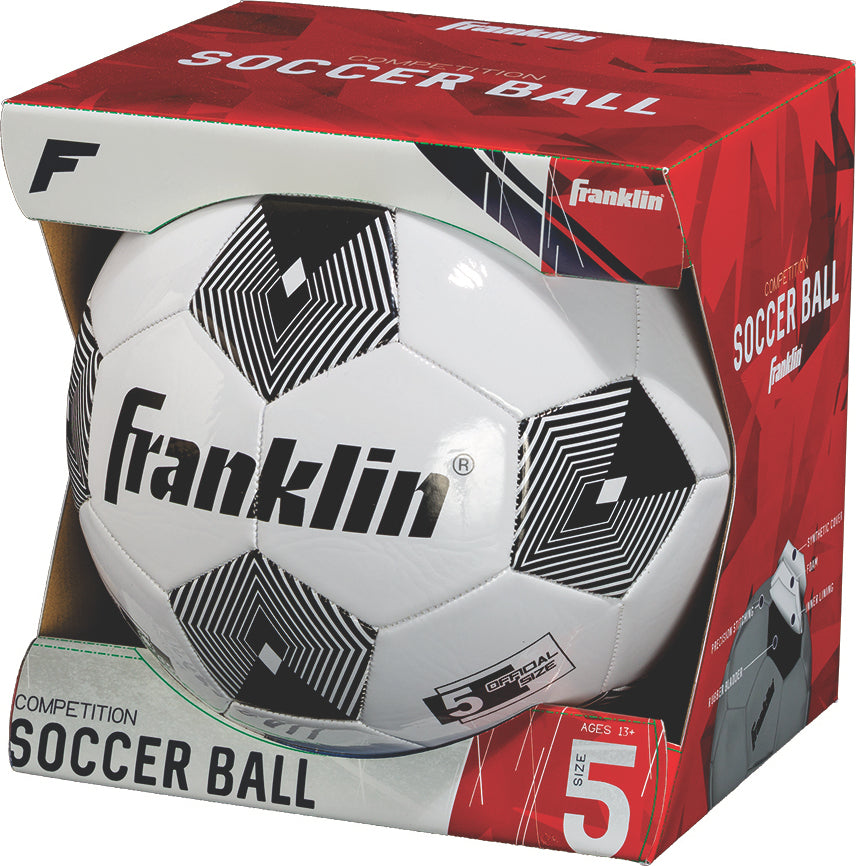 S5 Competition 100 Soccerball - Size 5 competition soccer ball with traditional black and white design