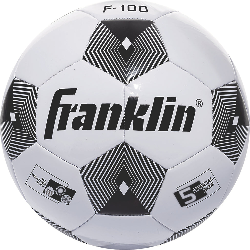S5 Competition 100 Soccerball - Size 5 competition soccer ball with traditional black and white design