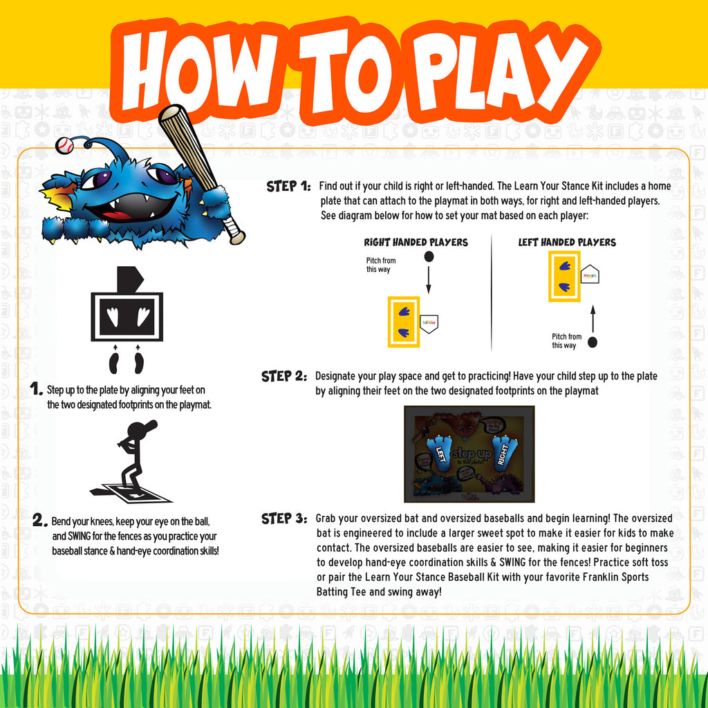 Learn Your Stance Baseball Kit - Complete baseball training kit designed for beginners learning proper stance