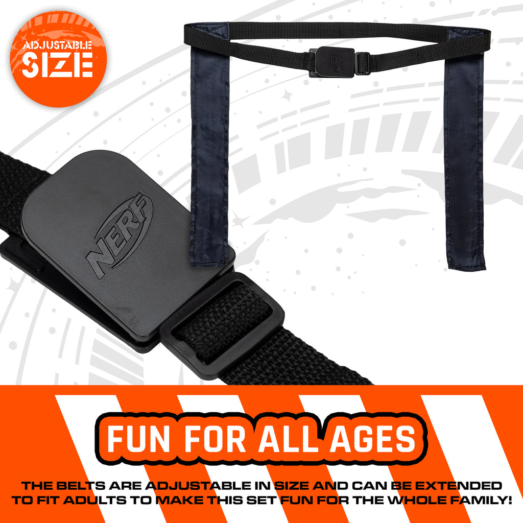 Nerf 5 V 5 Flag Set - Complete flag football set with belts and foam football for team gameplay