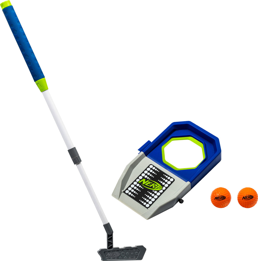 Nerf Trick Shot Golf Redesign - Complete indoor/outdoor golf set for trick shot putting
