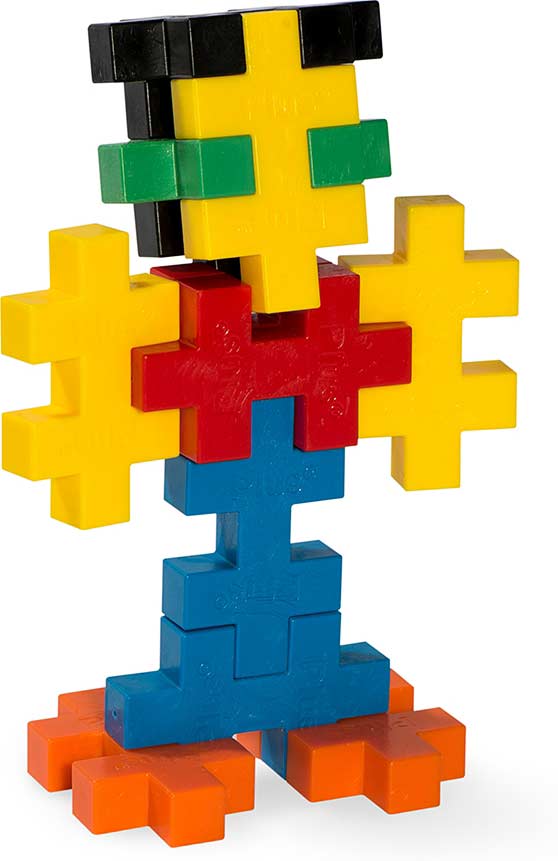 Plus-Plus BIG 15 piece tube basic colors large building blocks for small hands