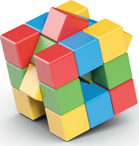 Geomag Magicubes Full Color magnetic building blocks set with 24 colorful chunky cubes for toddlers and young children