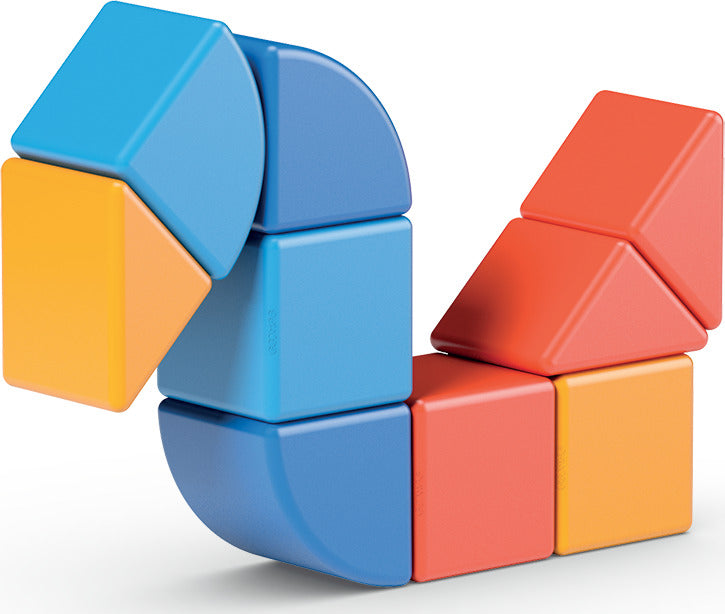 Magicubes Shapes Recycled 9 pieces magnetic construction set made from eco-friendly recycled plastic materials