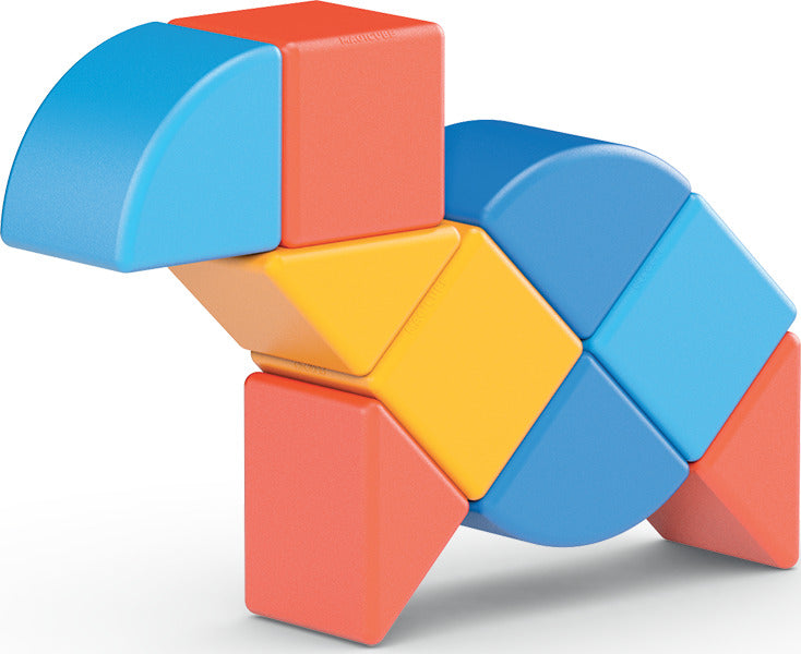 Magicubes Shapes Recycled 9 pieces magnetic construction set made from eco-friendly recycled plastic materials