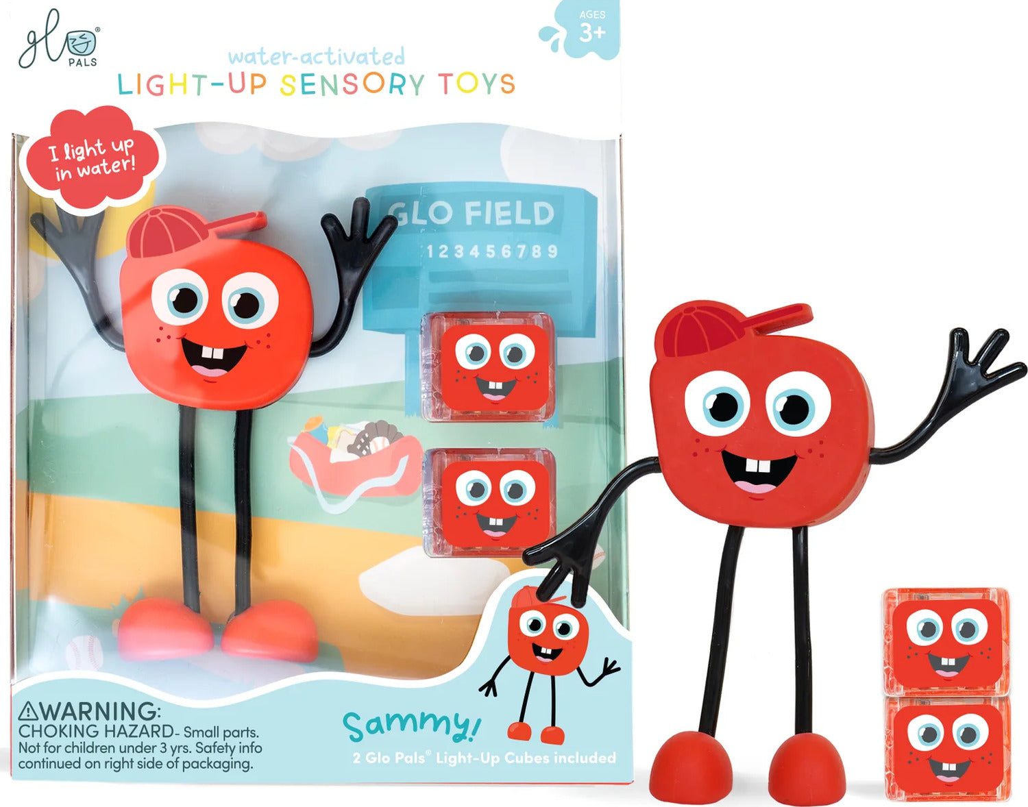 Glo Pals Party Pal Karakter. Watergeactiveerd oplichtend sensorisch badspeelgoed met 2 herbruikbare lichtgevende kubussen. Kleurrijk badplezier voor kinderen. Kinderoplichtend sensorisch spel Glo Pals Party Pal Karakter. Watergeactiveerd oplichtend sensorisch badspeelgoed met 2 herbruikbare lichtgevende kubussen. Kleurrijk badplezier voor kinderen. Kinderoplichtend sensorisch spel