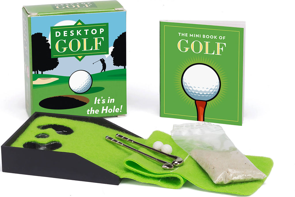 Desktop Golf miniature putting game for office entertainment and golf practice