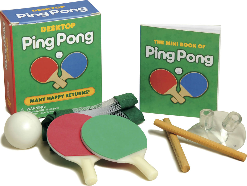 Desktop Ping Pong miniature table tennis game with paddles for office entertainment