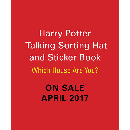 Harry Potter Talking Sorting Hat with authentic Hogwarts house sorting and sticker book