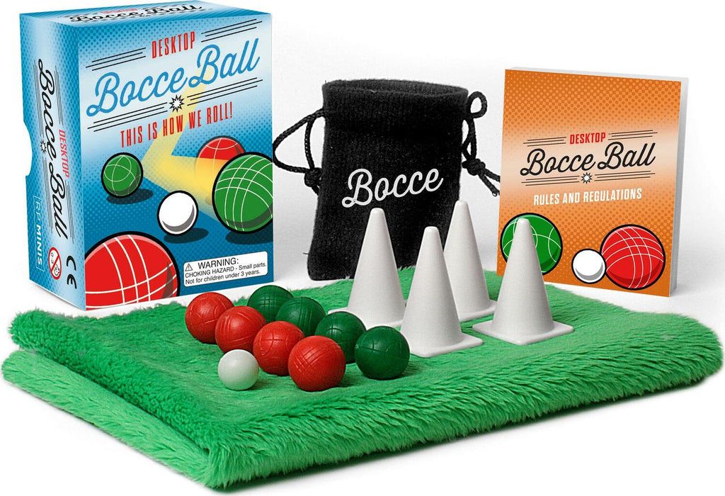 Desktop Bocce Ball Italian lawn game for precision rolling and competitive office entertainment