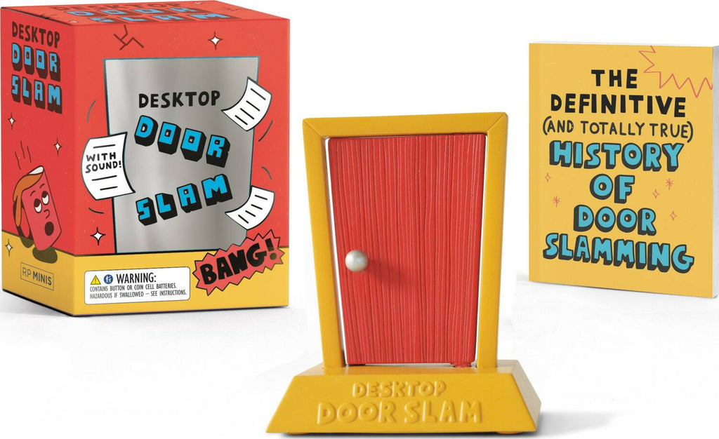 Desktop Door Slam with sound miniature door that creates realistic slamming sound effects for office drama