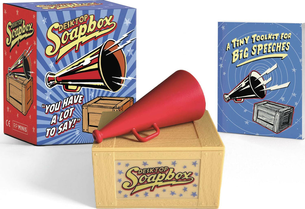 Desktop Soapbox miniature platform for making speeches and expressing opinions at work