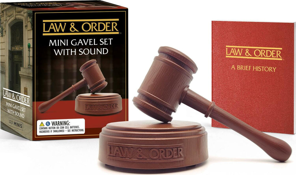 Law & Order Mini Gavel Set – Collectible with Sound Effects
