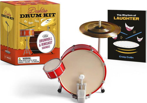 Desktop Drum Kit: With Drumroll and Rimshot Sounds!