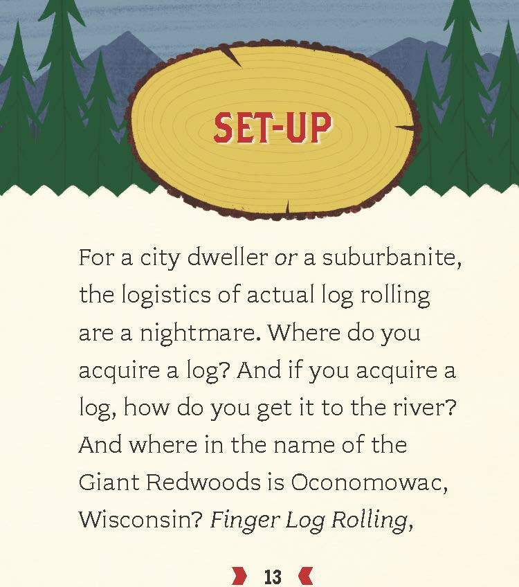 Finger Log Rolling Lumberjack Approved miniature log rolling game for finger balance and coordination challenges