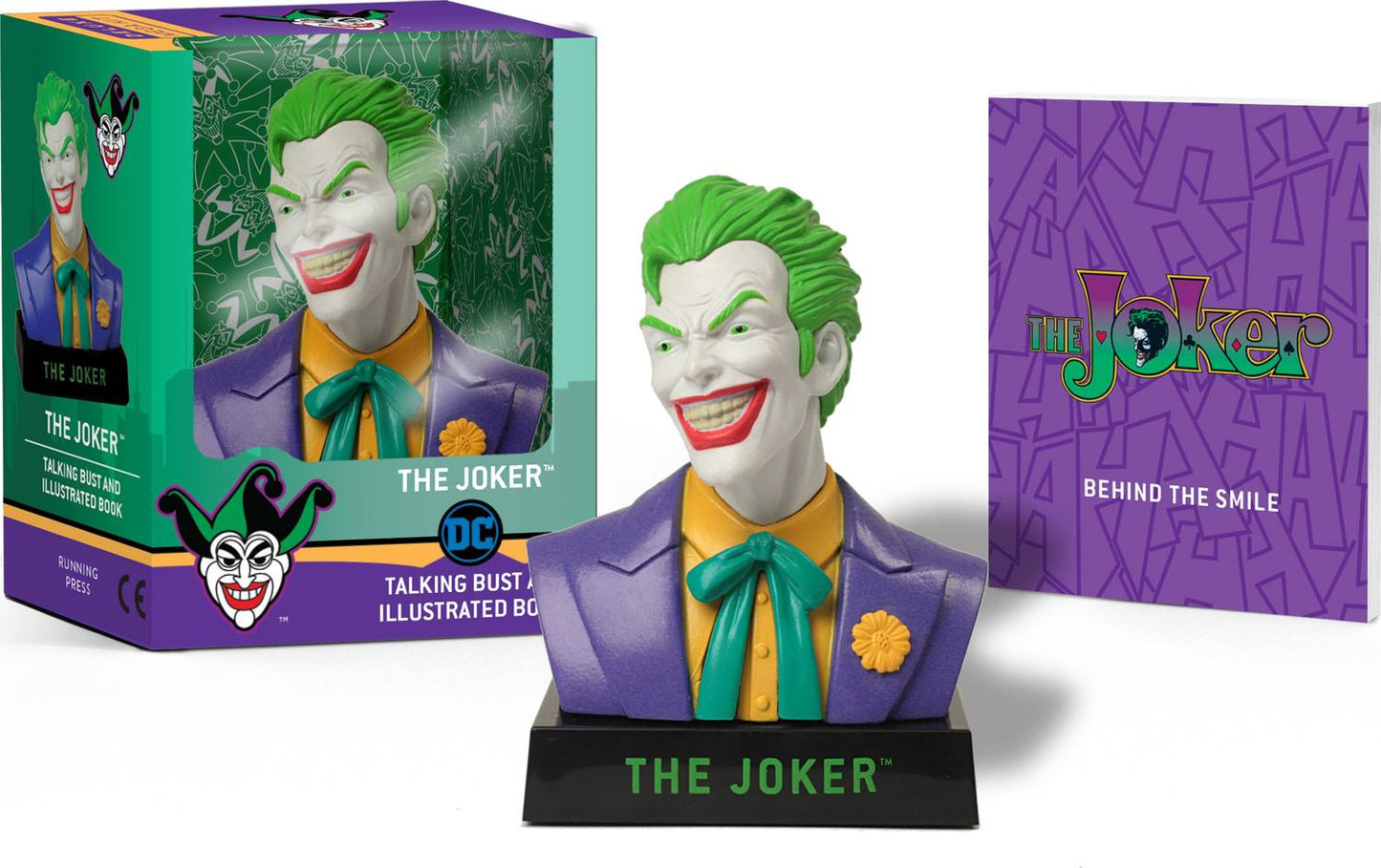 The Joker Talking Bust and Illustrated Book