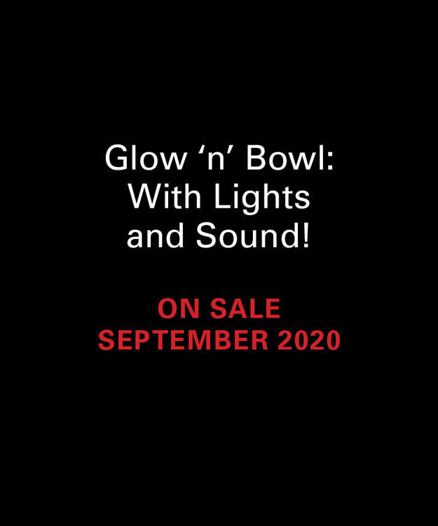 Glow 'n' Bowl with Lights and Sound miniature bowling game featuring glowing pins and authentic bowling sound effects