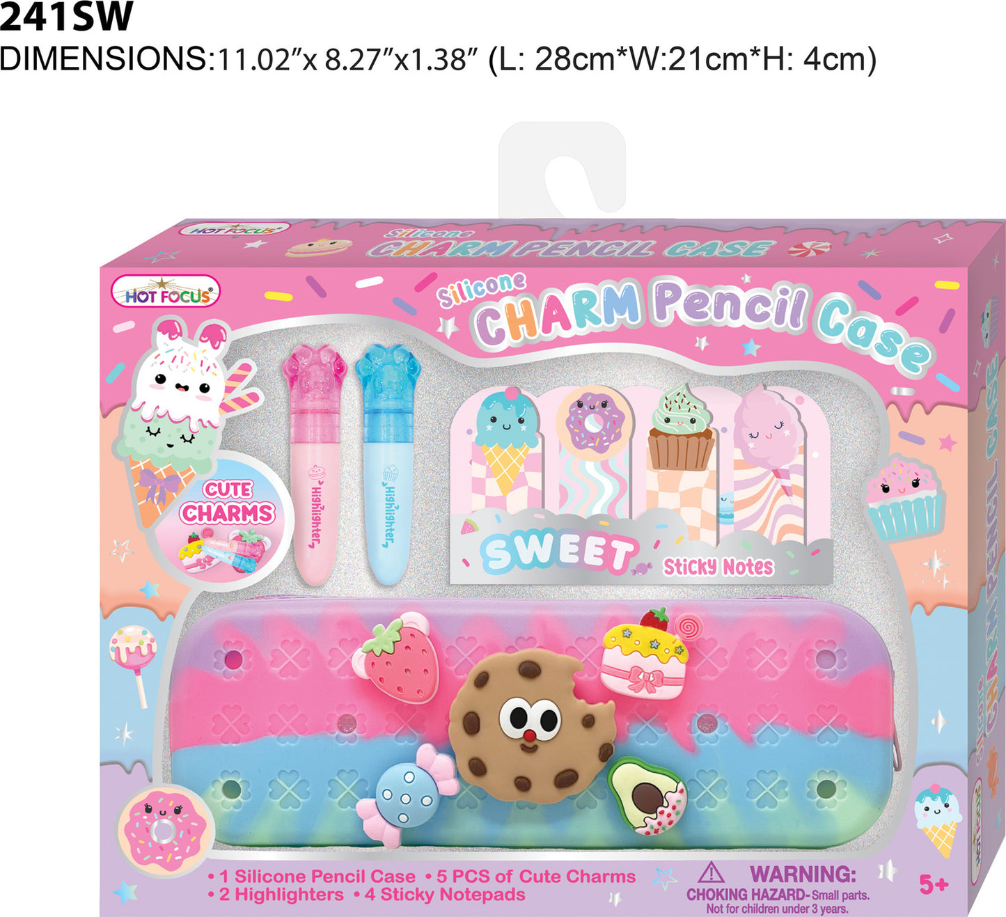 Charm Pencil Case, Sweets