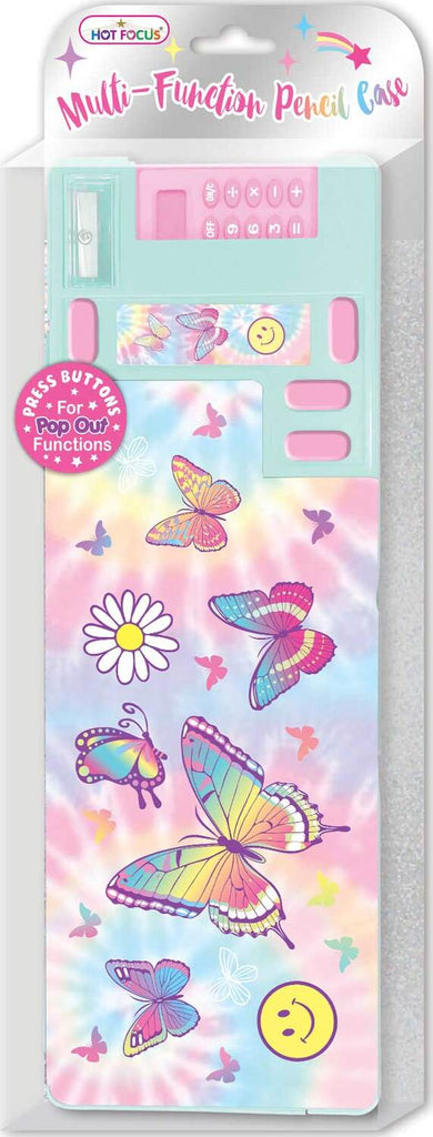 Tie Dye Butterfly Pencil Case