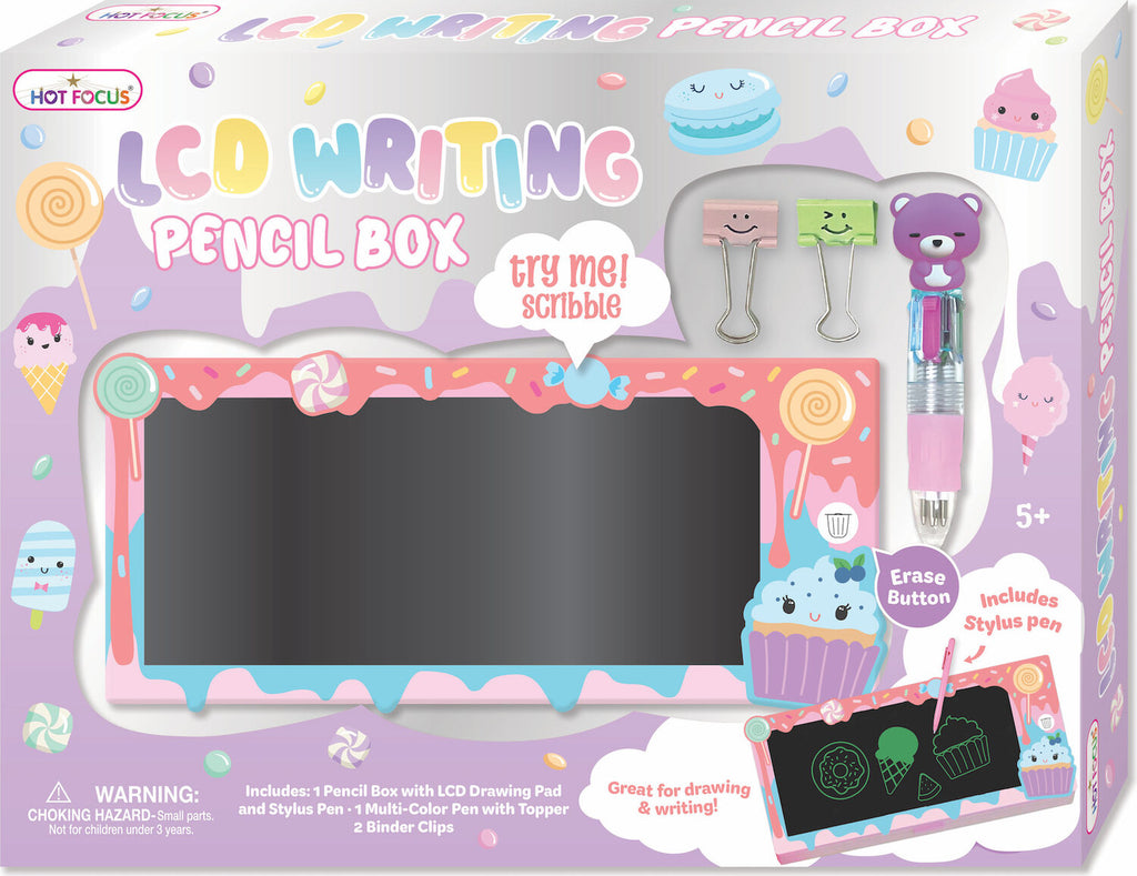 LCD Writing Board Pencil Box, Sweets