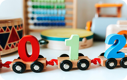 Educational toys collection for kids learning and development through play