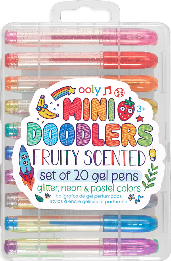 Mini fruity scented doodle markers with delicious fruit fragrances for creative art projects