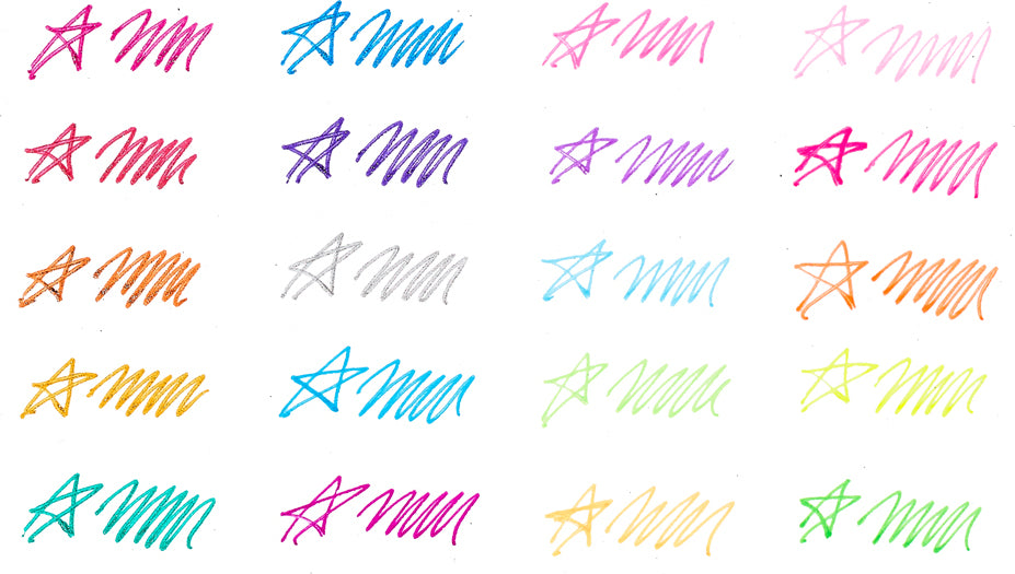 Mini fruity scented doodle markers with delicious fruit fragrances for creative art projects