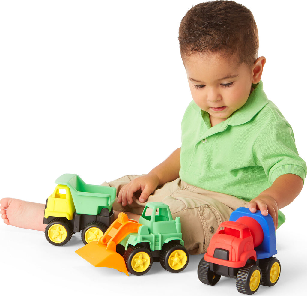 Little Tuffies Trucks - KidOozie durable baby-safe truck toys designed for toddlers' motor skill development and safe play