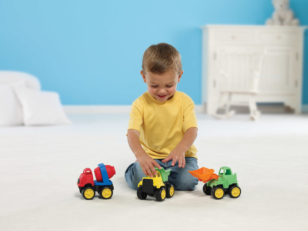 Little Tuffies Trucks - KidOozie durable baby-safe truck toys designed for toddlers' motor skill development and safe play