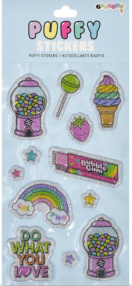 Gumball Machine Puffy Stickers