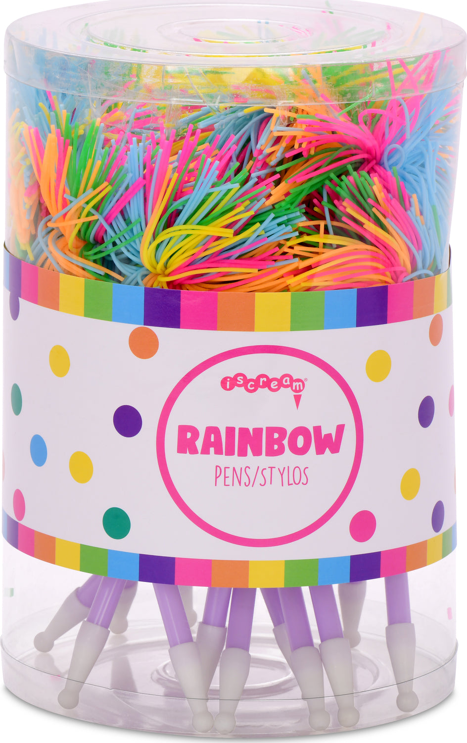 Wild rainbow crazy pen with vibrant multi-colored design for exciting colorful writing