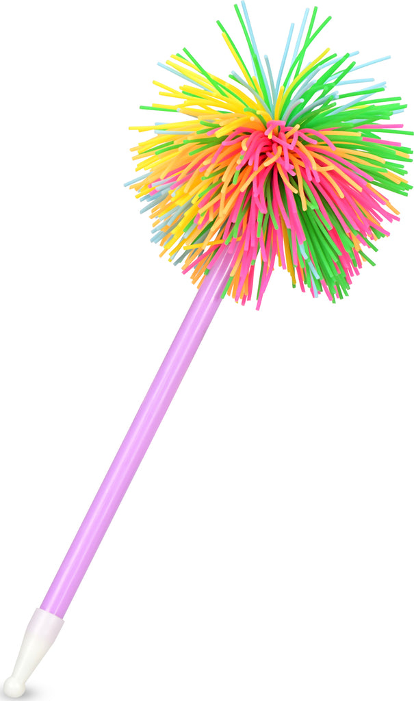 Wild rainbow crazy pen with vibrant multi-colored design for exciting colorful writing
