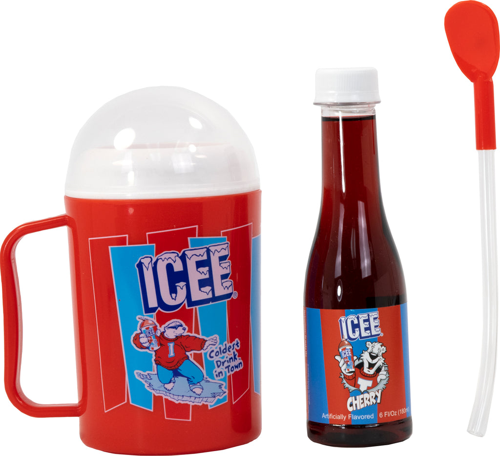 Icee Making Cup and Syrup Set by iScream for making frozen slush drinks at home