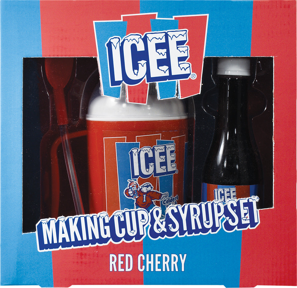 Icee Making Cup and Syrup Set by iScream for making frozen slush drinks at home