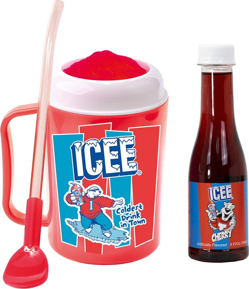 Icee Making Cup and Syrup Set by iScream for making frozen slush drinks at home