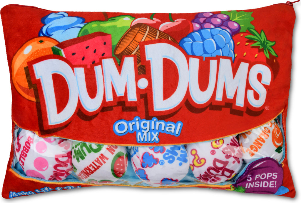 Dum-Dums Packaging Plush toy replica of classic lollipop package