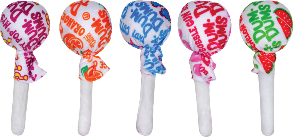 Dum-Dums Packaging Plush toy replica of classic lollipop package