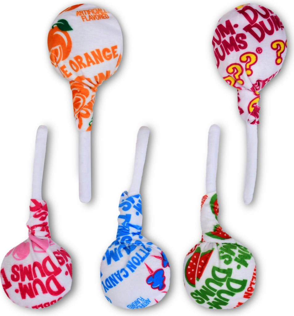 Dum-Dums Packaging Plush toy replica of classic lollipop package