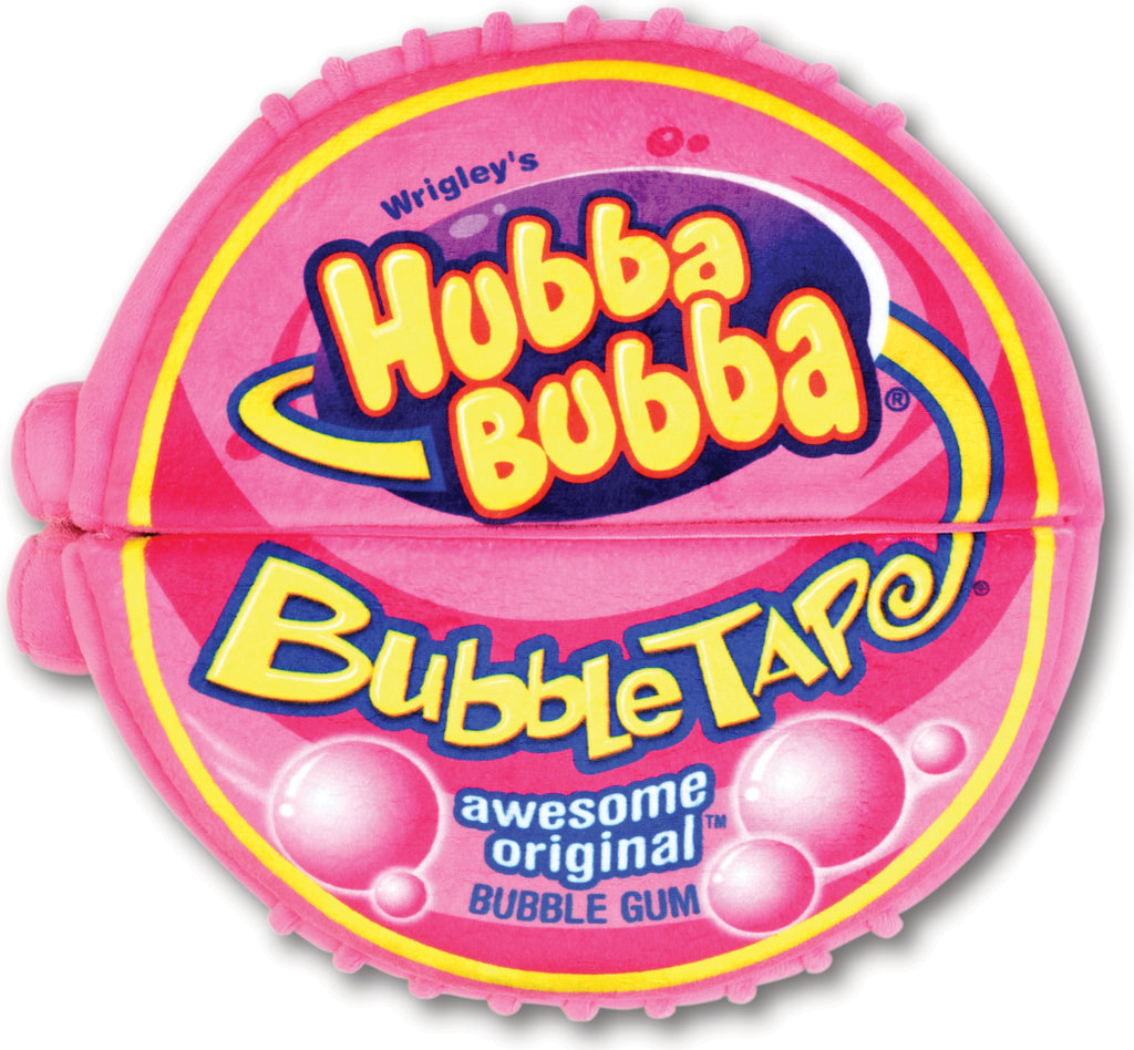 Hubba Bubba Packaging Plush toy replica of classic bubble gum package