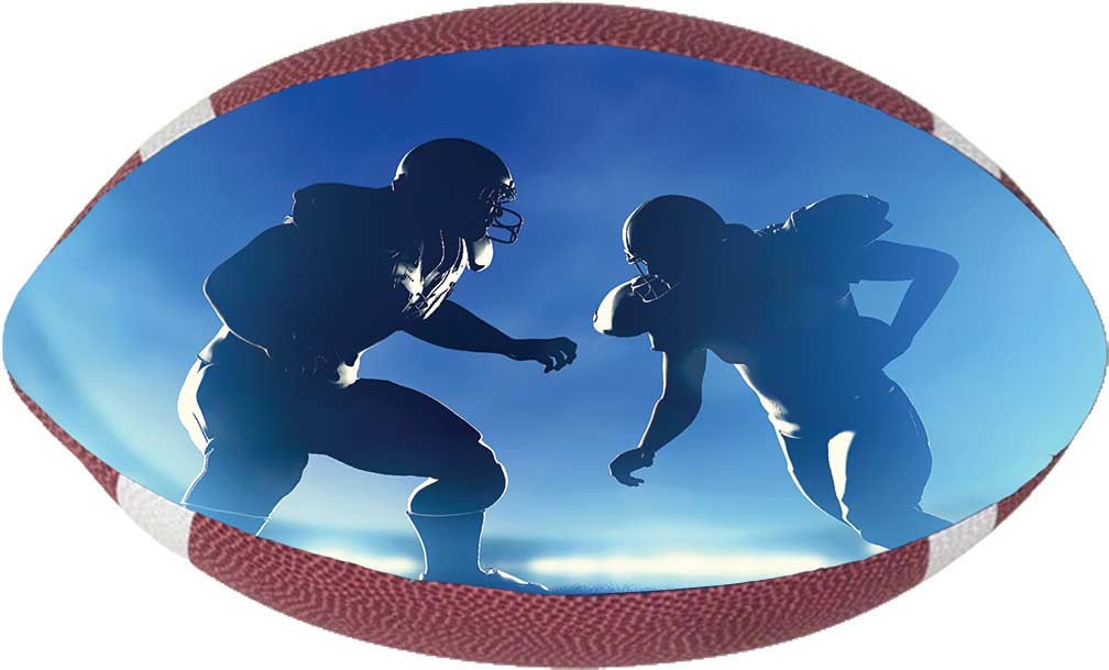 Football 3D Microbead Pillow