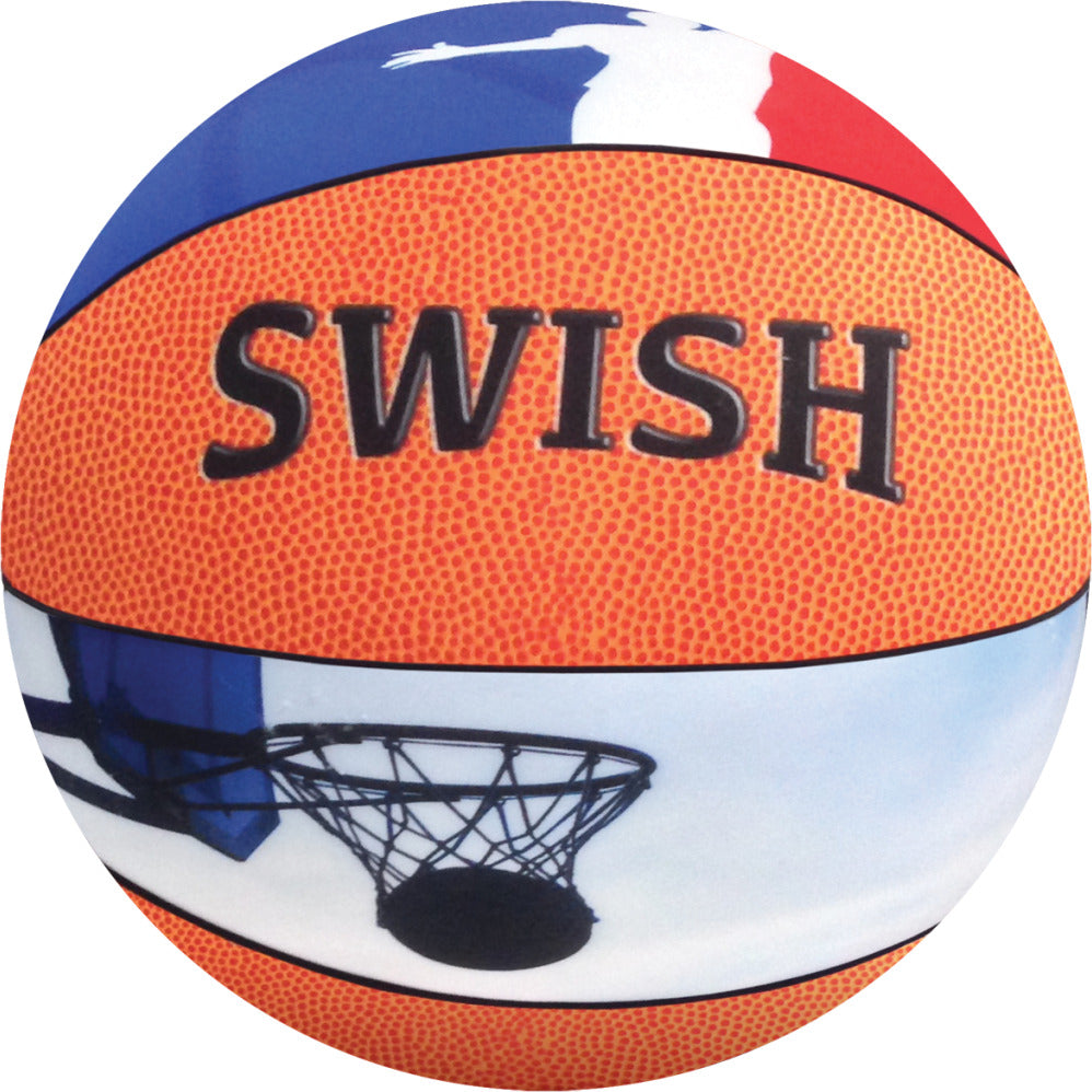 Basketball 3D Microbead Pillow with realistic basketball shape and texture