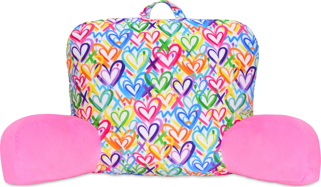 Corey Paige Hearts Lounge Pillow with heart pattern design for comfortable room decor