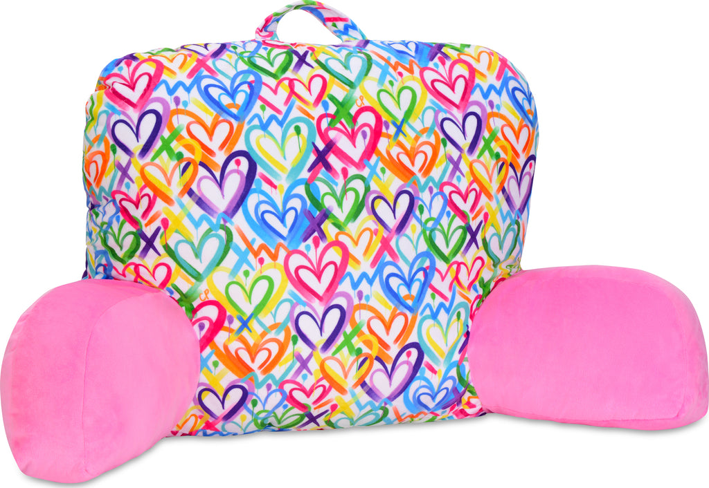 Corey Paige Hearts Lounge Pillow with heart pattern design for comfortable room decor