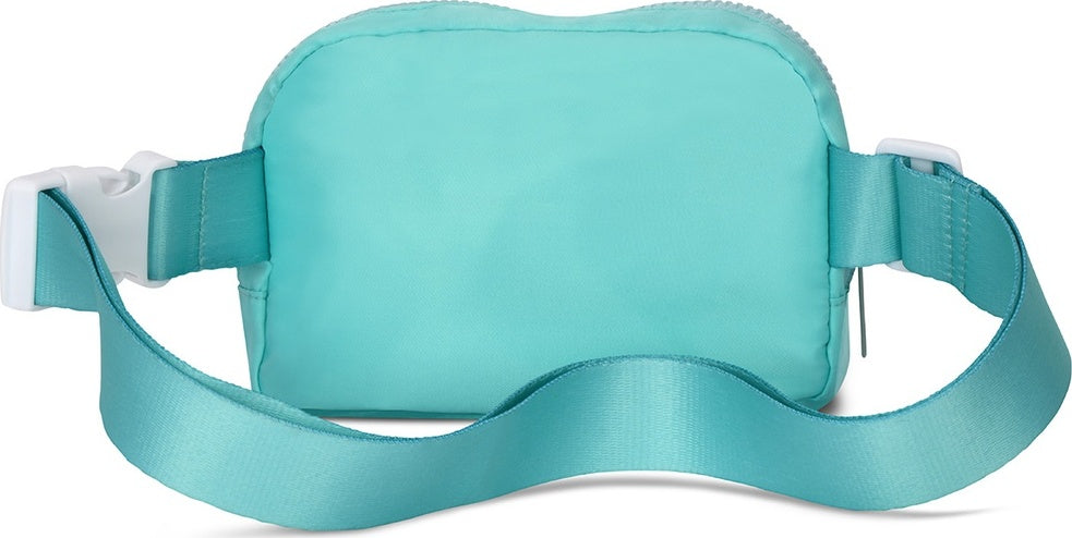Turquoise Nylon Belt Bag