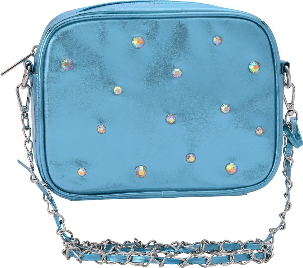 Blue Candy Gem Crossbody Bag