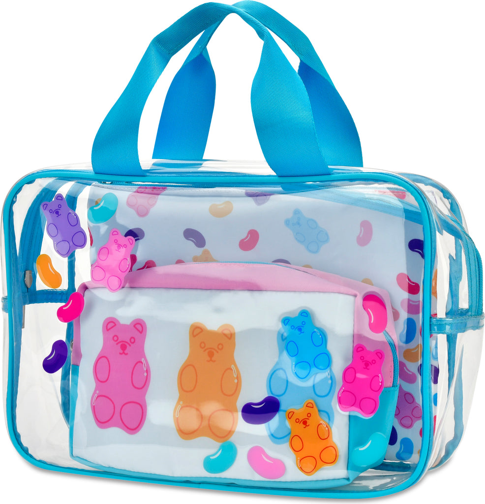 Jelly Bears Cosmetic Bag Trio