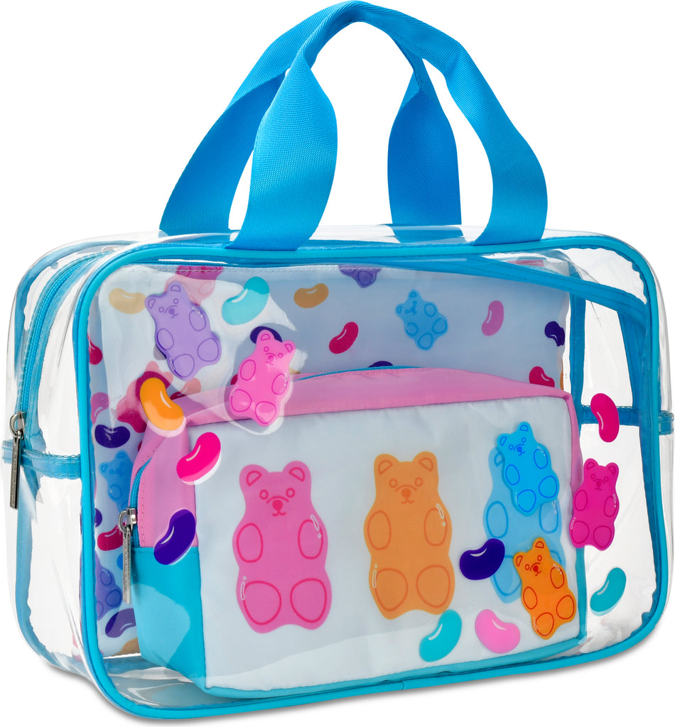 Jelly Bears Cosmetic Bag Trio