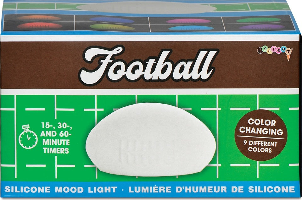 Football Mood Night Light soft silicone LED lamp with 8 color-changing modes and remote control