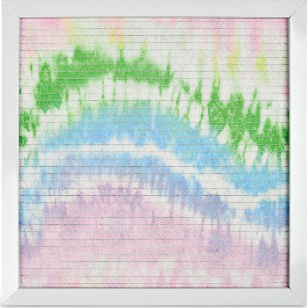 Tie Dye Message Board with colorful tie-dye pattern for room organization